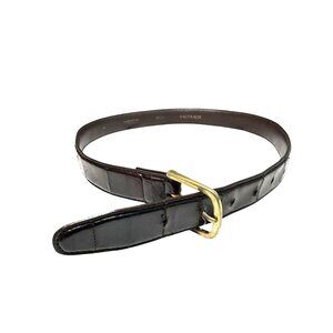 Vintage Bachrach Genuine Eel Skin Red Brown Belt Size 30